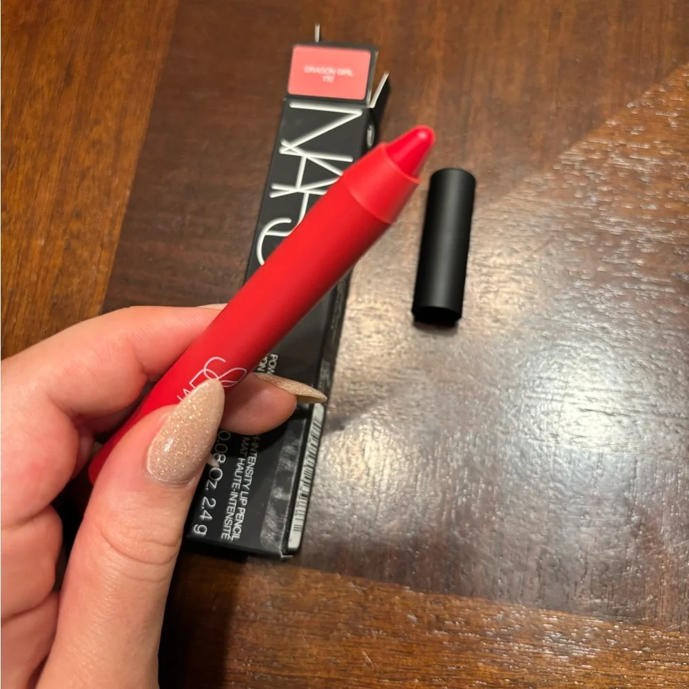 NWT NARS Powermatte High-Intensity Lip Pencil - Dragon Girl (red) - size 2.4g